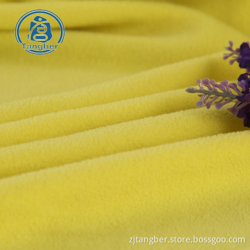 DTY polyester antipillerande micro polar fleece tyg